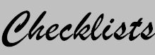 Checklists